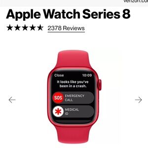 Apple Watch / Smartwatch Series 8 - Bold Red
